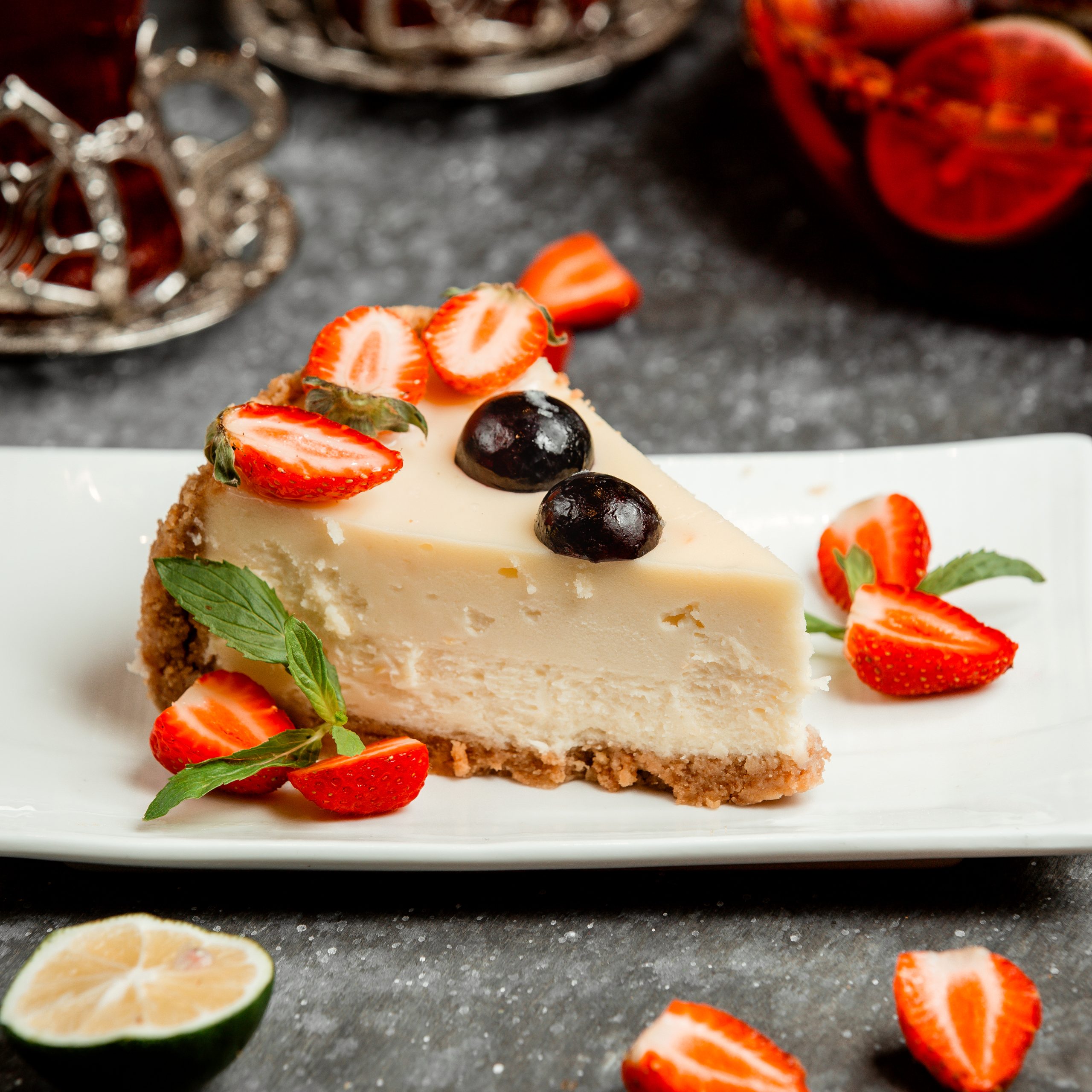 cheesecake para celebrar pequenos prazeres
